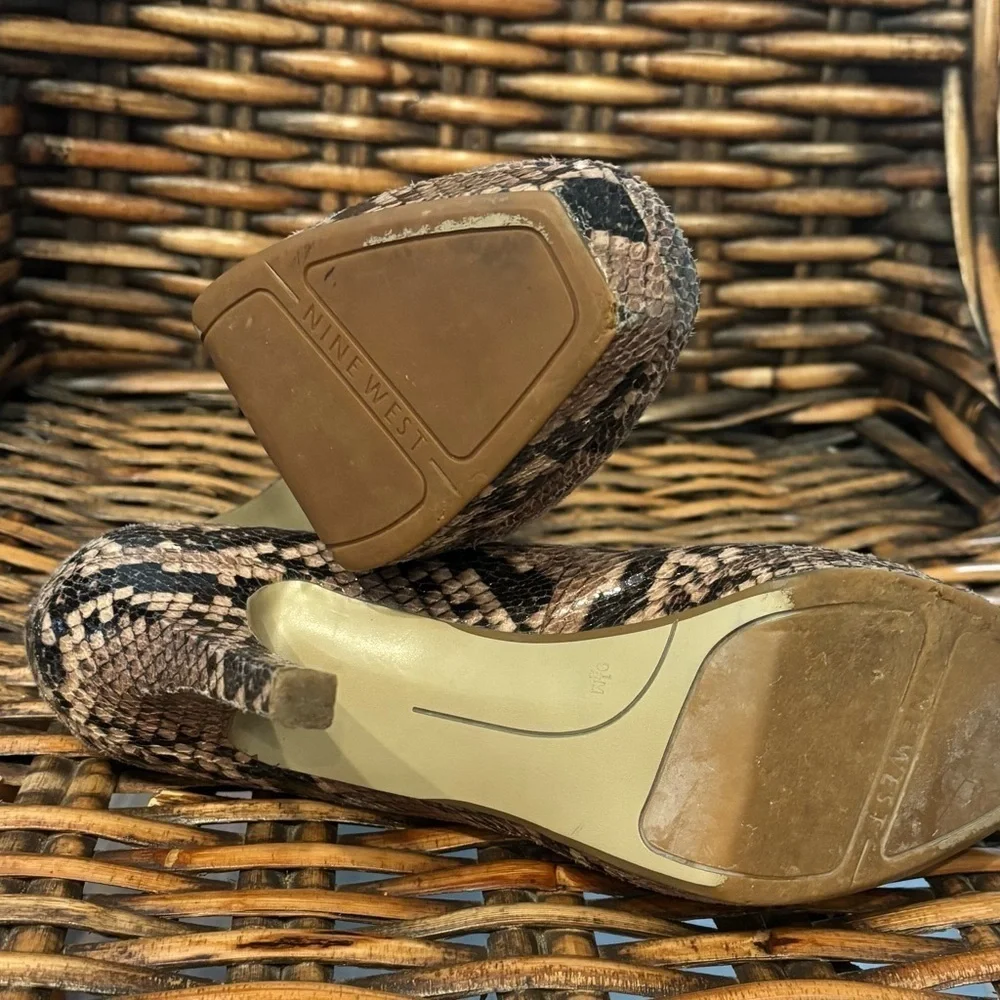 Nine West Snakeskin Patterned Women's Heels in 9.5